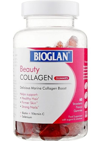 Beauty Collagen 60 Gummies Strawberry Bioglan (268369567)