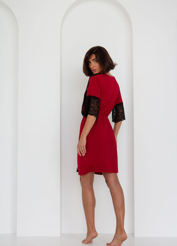 Комплект "Нью Йорк" бордовий TimiRilla Lingerie комплект ночнушка і халат (277930406)