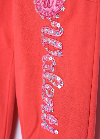 Штани дитячі дівчинка червоного кольору з написом Let's Shop (256915268)
