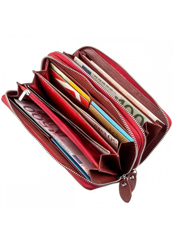 Жіночий бордовий гаманець з натуральної шкіри ST Leather 18868 Бордовий ST Leather Accessories (262453828)