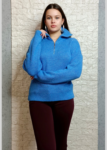 Голубой зимний свитер Bisou