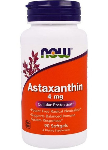 Astaxanthin 4 mg 90 Softgels NF2305 Now Foods (256724067)