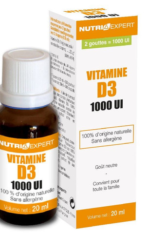 VITAMINE D3 NATURELLE 1000 UI 20 ml /500 servings/ NUTRIEXPERT (258498984)