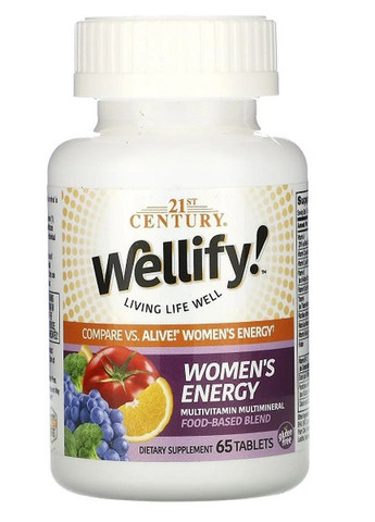 Wellify! Women's Energy, Multivitamin Multimineral 65 Tabs 21st Century (258499258)