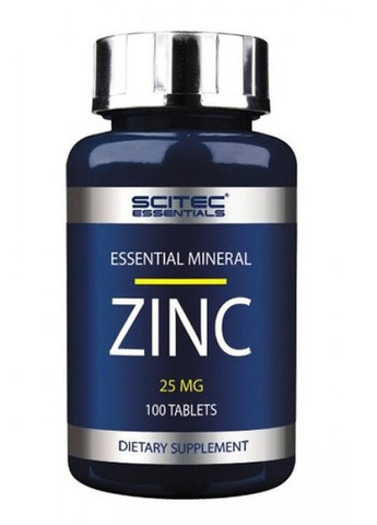 Zinc 25 mg 100 Tabs Scitec Nutrition (257252737)
