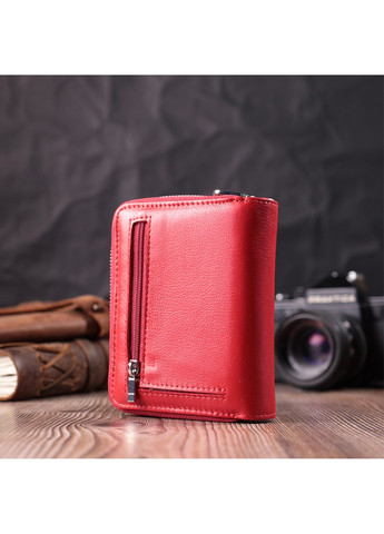 Гаманець для жінок яскравого кольору з натуральної шкіри 22552 Червоний st leather (278001071)