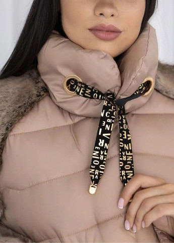 Пудровая зимняя женская зимняя куртка SK
