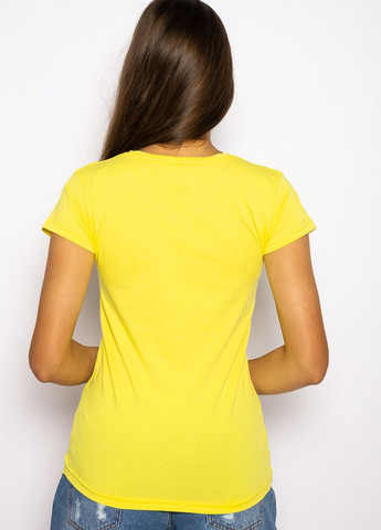 Прозора літня футболка жіноча базова (лімонний) Time of Style