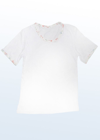 Белая всесезон пижама детская (брюки и футболка) Malta