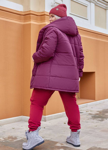 Женский прогулочный костюм с курткой цвет бордовый р.50/52 446648 New Trend (271557955)