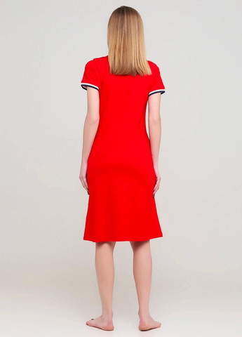 Червона домашній сукня RUKIM однотонна