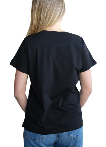 Чорна літня футболка жіноча cristian Dior