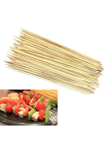 Шпажки бамбукові палички для шашлику канапе 20 см (довжина 200 мм) 100шт/уп. Kitchen Master (268737511)