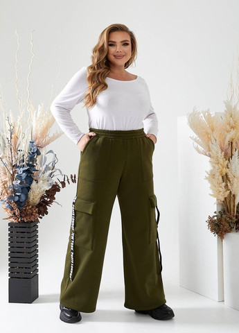 Жіночі брюки карго колір хакі р.50/52 441317 New Trend (263134348)