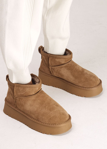 Угги короткие рыжие замша Prima d'Arte (265541266)