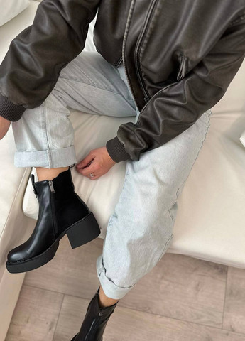 Черные демисезонная ботильоны Vakko