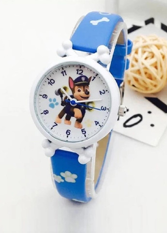 Детские наручные часы для детей девочек мальчиков с персонажем Чейз щенячий патруль (476074-Prob) Синие Unbranded (276249316)