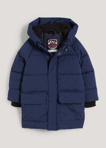 Темно-синяя зимняя зимняя куртка для мальчика темно-синяя 2207164 C&A