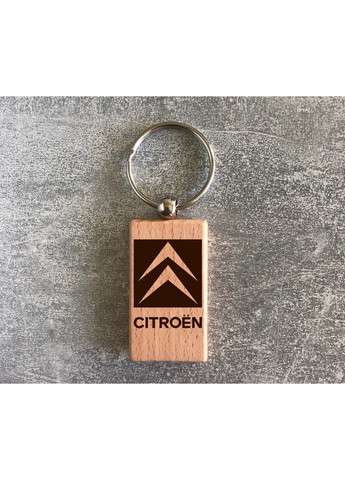 Дерев'яний брелок з логотипом Citroen (15010102033) ЗаСвіт (261255794)
