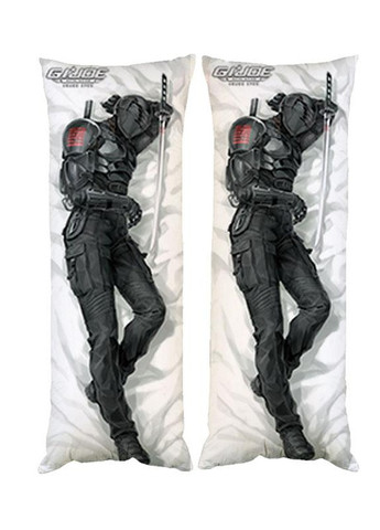 Подушка дакимакура Снейк Айз Snake Eyes G.I.Joe декоративная ростовая подушка для обнимания 60*200 No Brand (258994045)