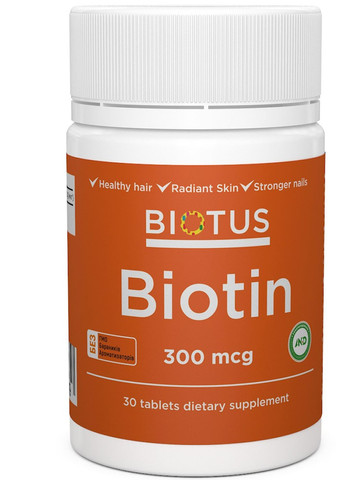 Biotin 300 mcg 30 Tabs BIO-530289 Biotus (257252865)