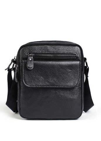 Чоловіча шкіряна сумка 14609 Чорний Vintage (262522656)