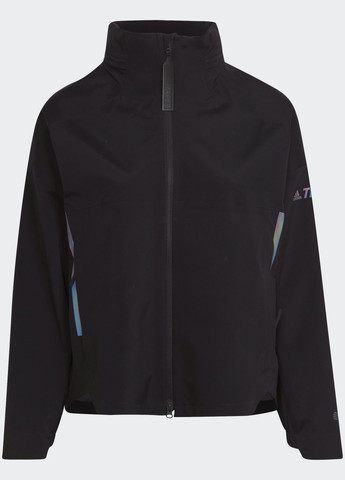 Чорна демісезонна куртка terrex ct myshelter rain.rdy (plus size) adidas