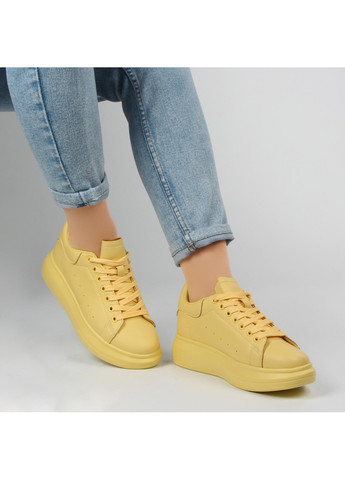 Жовті осінні жіночі кросівки 196912 Renzoni