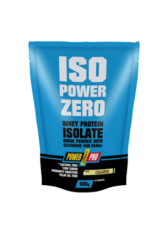 Изолят Сывороточного протеина ISO Power Zero - 500г Клубника с Кремом Power Pro (272141166)