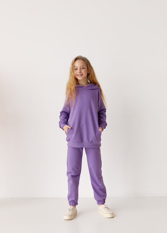Дитячий спортивний костюм на дівчинку лілового кольору 420871 New Trend (258706510)