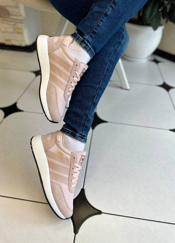 Розовые демисезонные кроссовки реплика adidas iniki pink Vakko