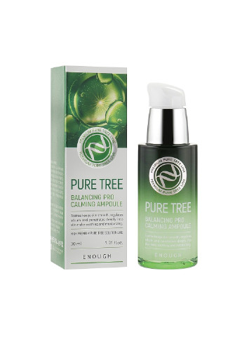 Успокаивающая сыворотка с экстрактом чайного дерева Pure Tree Balancing Pro Calming Ampoule 30 мл ENOUGH (256685138)