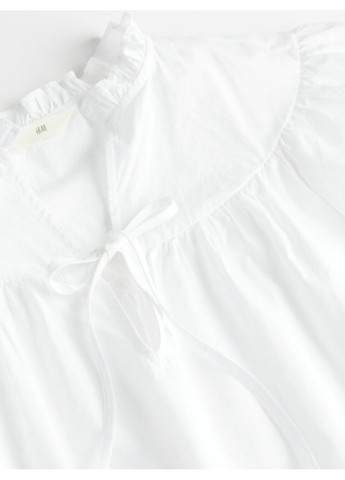 Белая повседневный рубашка H&M