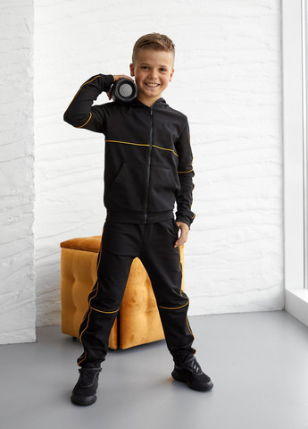 Спортивный костюм на мальчика цвет чёрный/желтый р.110 408234 New Trend (259034095)