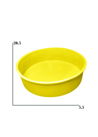 Форма силіконова кругла для випікання тортів, бісквітів, пирогів, шарлотки 20.5 x 5.5 см Profsil (259591985)