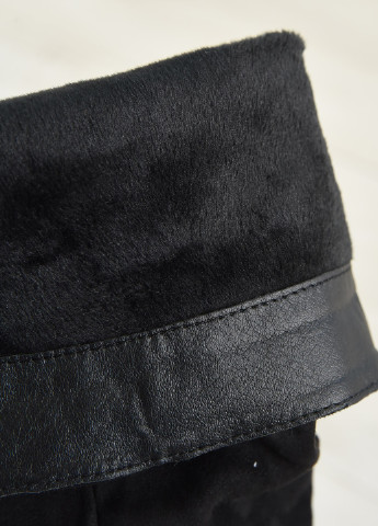 Осенние сапоги-ботфорты женские демисезонные черного цвета цвета на молнии ботфорты Let's Shop