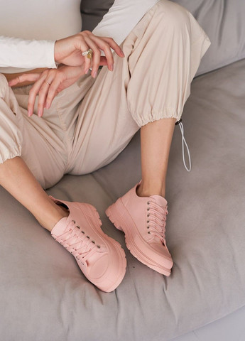 Рожеві кросівки жіночі No Brand All Pink Textile