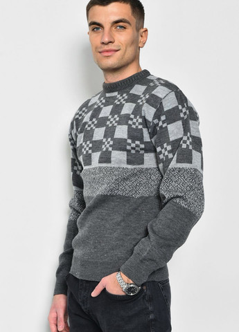 Бежевый демисезонный свитер мужской бежевого цвета пуловер Let's Shop