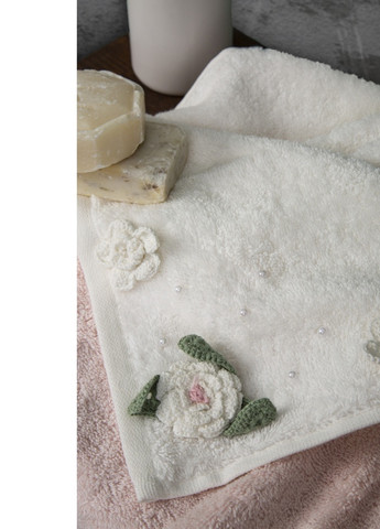 Irya полотенце - limna ekru молочный 90*150 орнамент молочный производство - Турция
