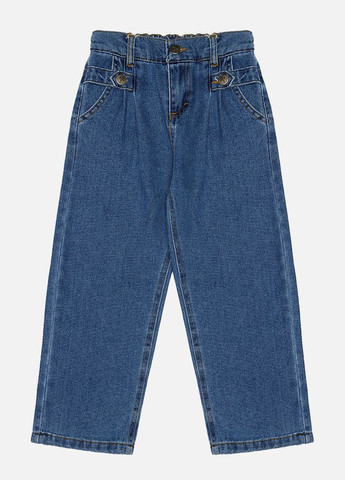 Синие демисезонные джинсы для девочки цвет синий цб-00224295 Cemix
