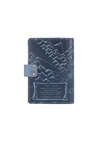 Обкладинка для паспорта зі шкіри «Discoveries» PB-03S / 1 Shabby Alga Темно-зелений Hi Art (268371175)