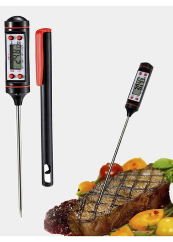 Термометр цифровой кухонный грудусник пищевой с щупом из нержавеющей стали для еды JR-1 + -50 ... + 300 ºC Kitchen Master (267145278)