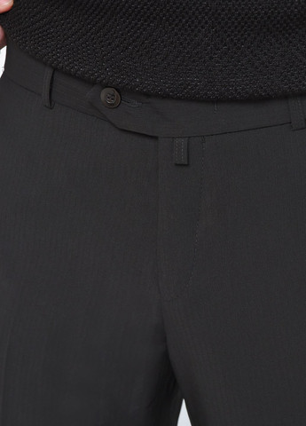 Черные классические демисезонные прямые брюки Let's Shop