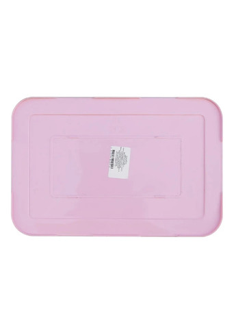 Корзина коробка бокс органайзер для хранения вещей универсальная с крышкой ручками 18.5×28×14 см (475604-Prob) Ротанг розовая Unbranded (269236468)
