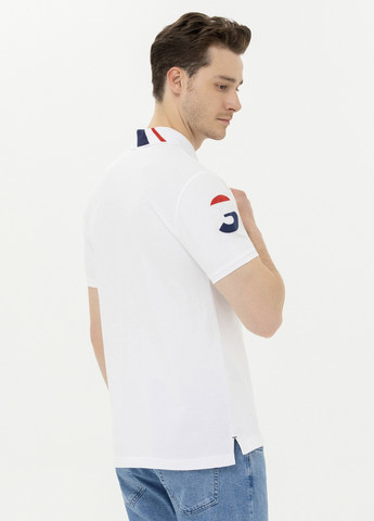 Белая футболка поло мужское U.S. Polo Assn.