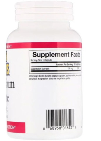 Magnesium Citrate 150 mg 90 Caps NFS-01652 Natural Factors (256719675)