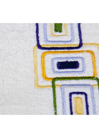 Romeo Soft набор полотенец - balure 50*90(2) фиолетовый +70*140(1) молочный орнамент комбинированный производство - Турция