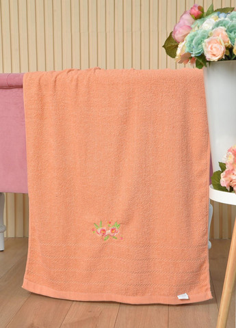 Let's Shop полотенце банное махровое оранжевого цвета однотонный оранжевый производство - Турция