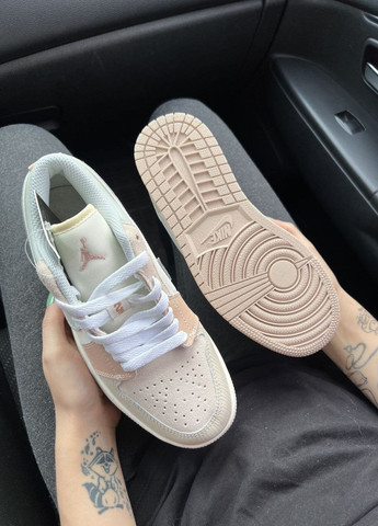 Кросівки репліка Jordan Low Beige Vakko бежеві демісезони (265309764)
