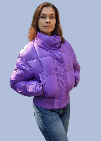 Фіолетова демісезонна яскрава жіноча куртка Lady yep